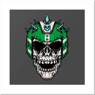 Fantasy Football Skeleton Green 1 Posters and Art